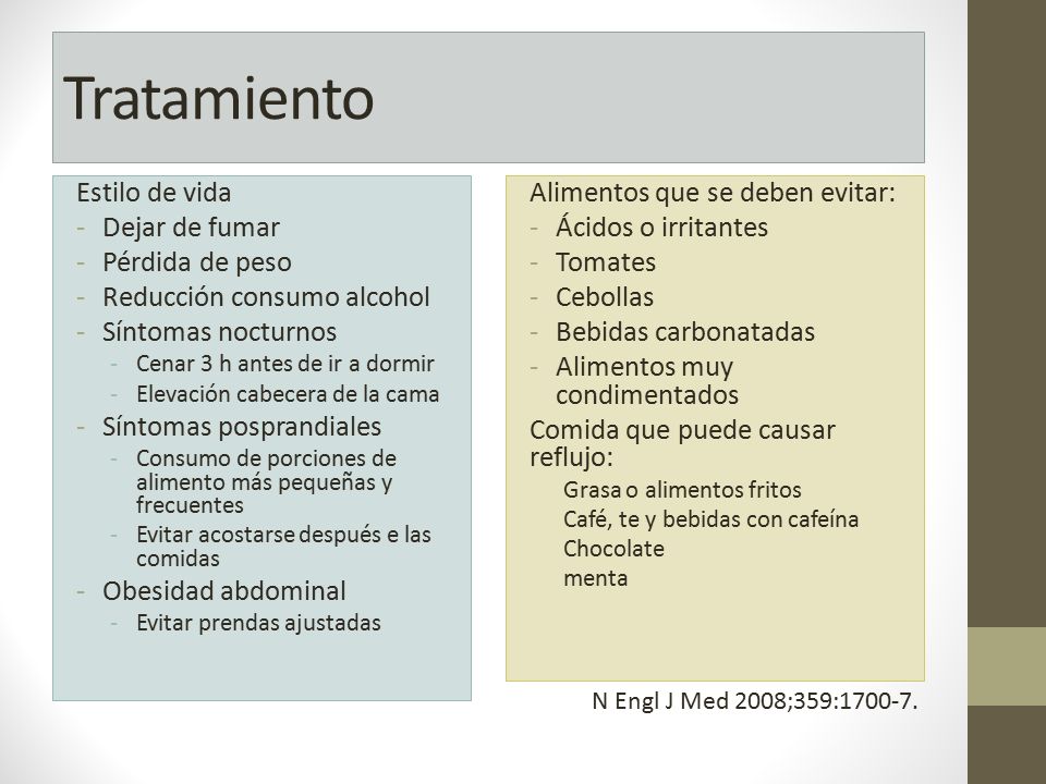 Tratamiento Estilo de vida Dejar de fumar Pérdida de peso