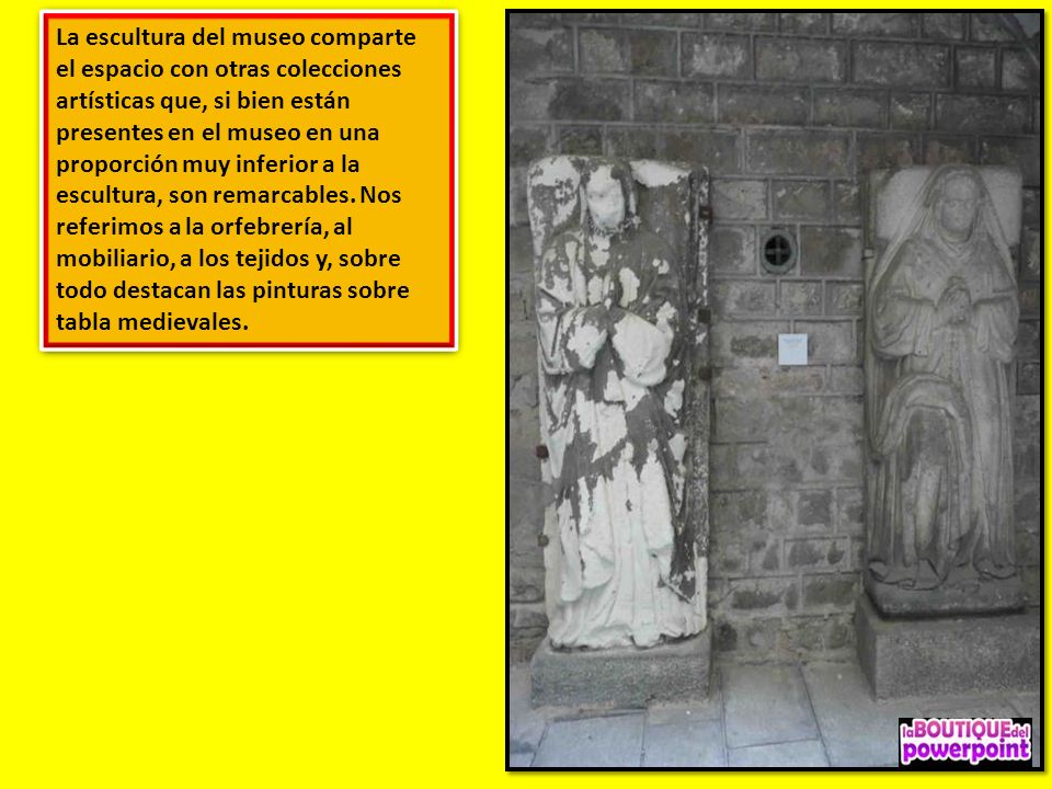 La escultura del museo comparte el espacio con otras colecciones artísticas que, si bien están presentes en el museo en una proporción muy inferior a la escultura, son remarcables.