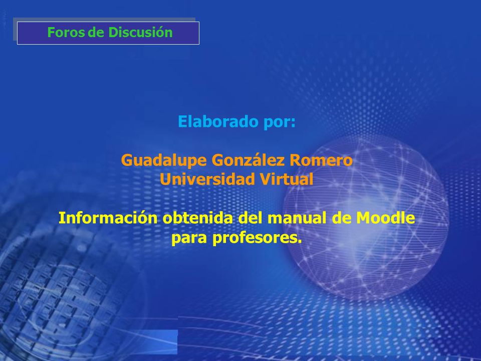 Guadalupe González Romero Universidad Virtual