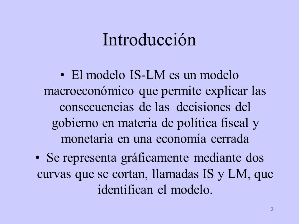 El Modelo IS-LM. - ppt video online descargar