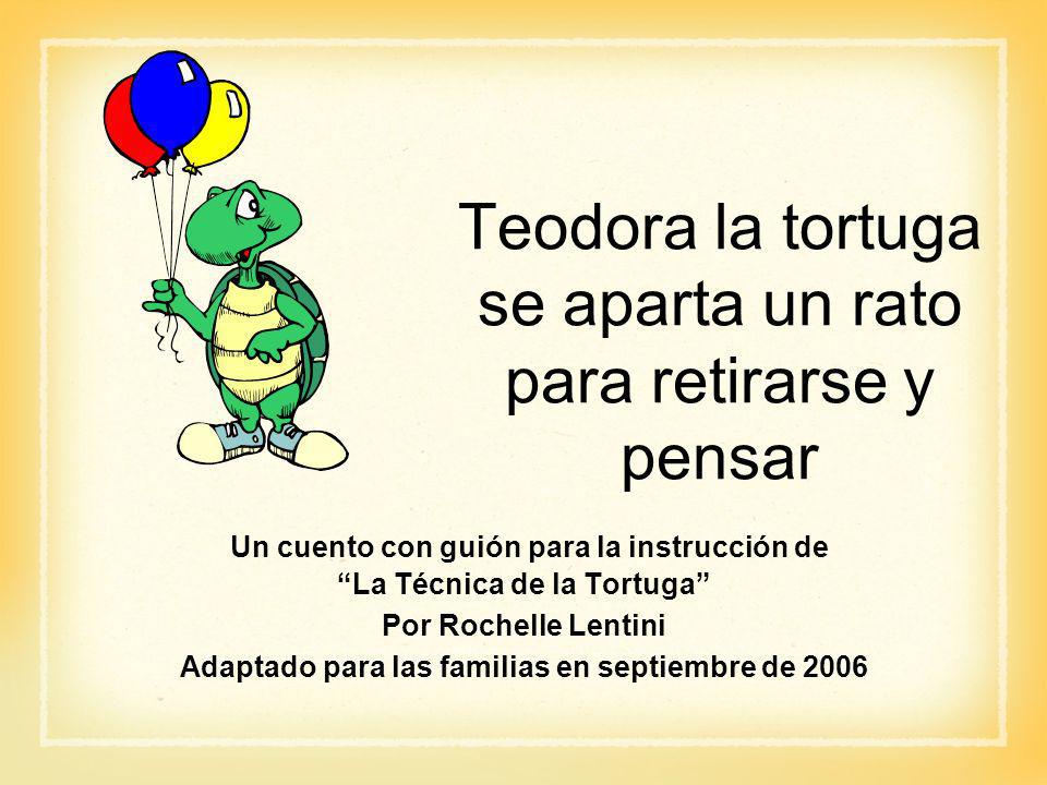 Teodora la tortuga se aparta un rato para retirarse y pensar