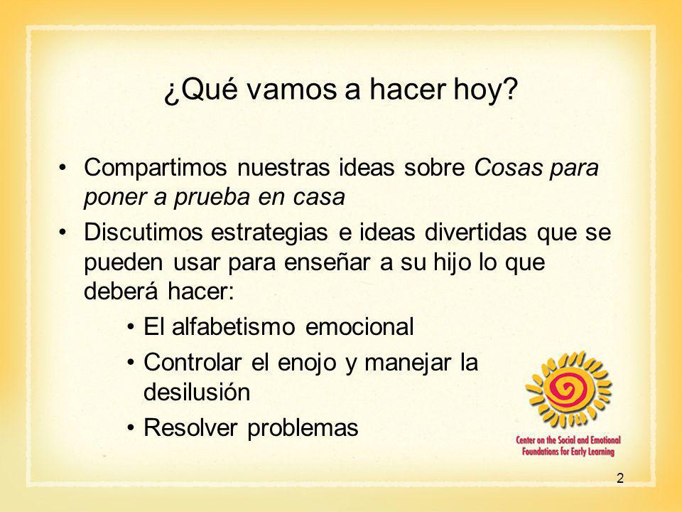 ¿Qué vamos a hacer hoy Compartimos nuestras ideas sobre Cosas para poner a prueba en casa.