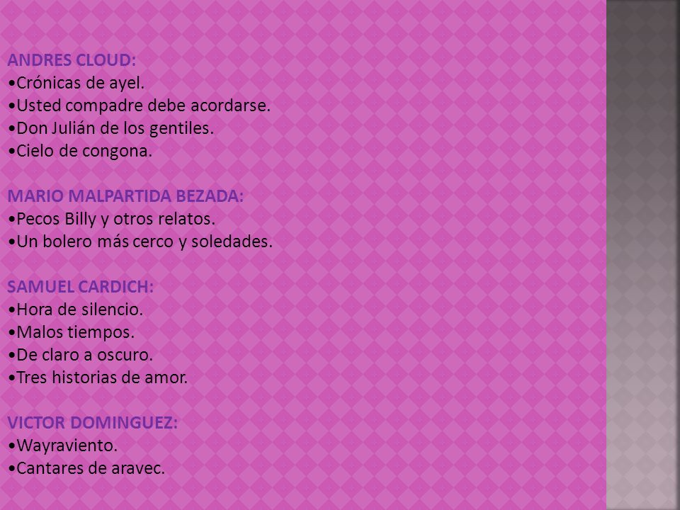 ANDRES CLOUD: Crónicas de ayel. Usted compadre debe acordarse. Don Julián de los gentiles. Cielo de congona.