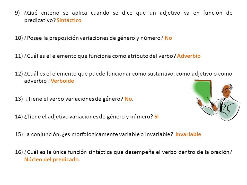 ¿Qué criterio se aplica cuando se dice que un adjetivo va en función de predicativo Sintáctico