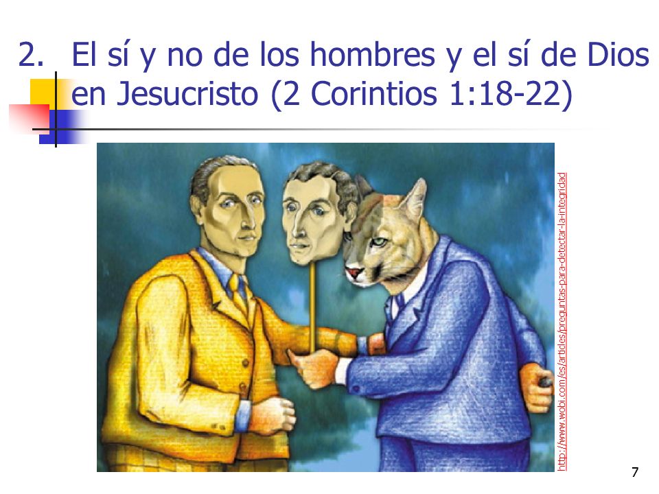 El sí y no de los hombres y el sí de Dios en Jesucristo (2 Corintios 1:18-22)