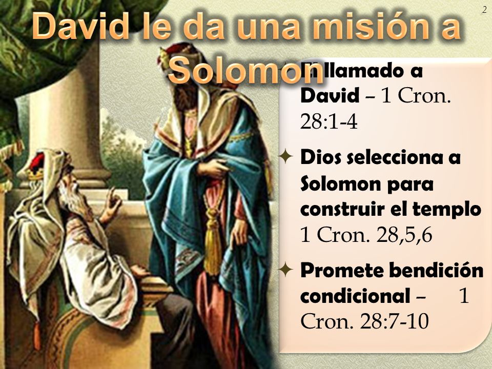 David le da una misión a Solomon