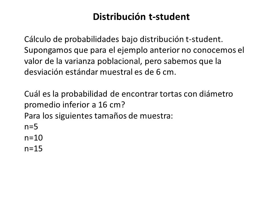 Distribución t-student
