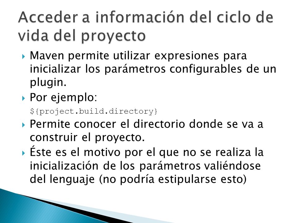 Acceder a información del ciclo de vida del proyecto