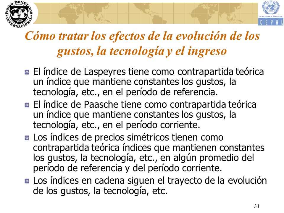Cómo tratar los efectos de la evolución de los gustos, la tecnología y el ingreso