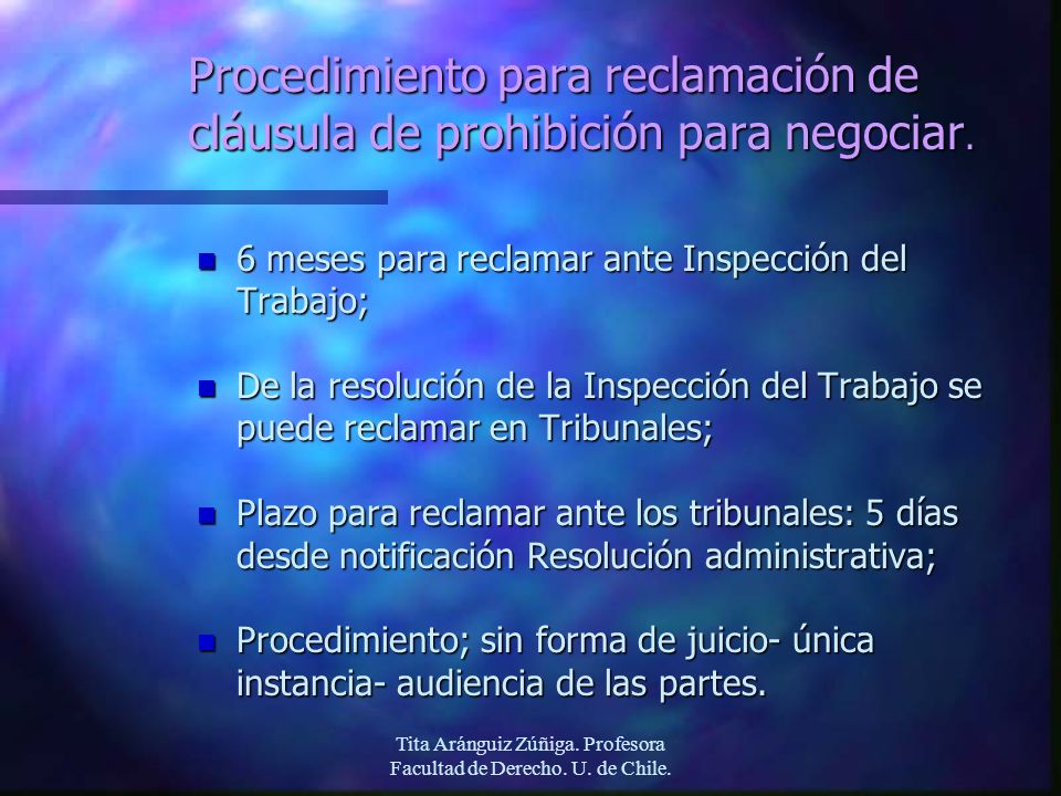 Tita Aránguiz Zúñiga. Profesora Facultad de Derecho. U. de Chile.