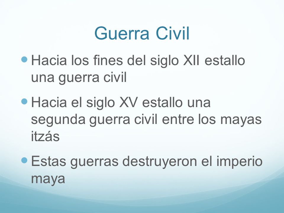 Guerra Civil Hacia los fines del siglo XII estallo una guerra civil