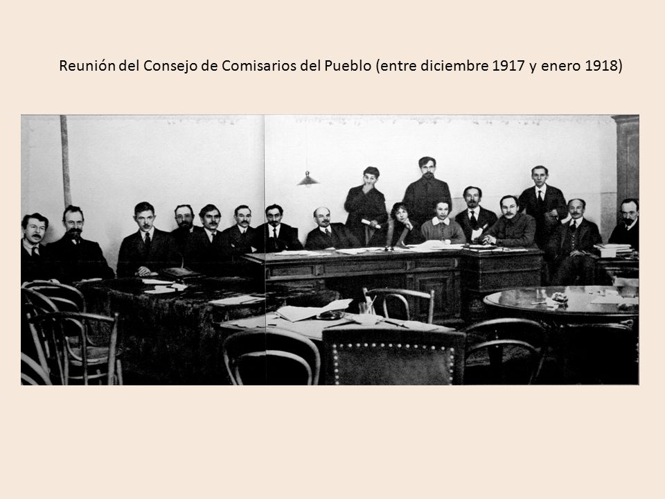 Reunión del Consejo de Comisarios del Pueblo (entre diciembre 1917 y enero 1918)