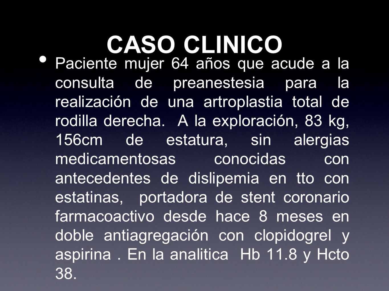 CASO CLINICO