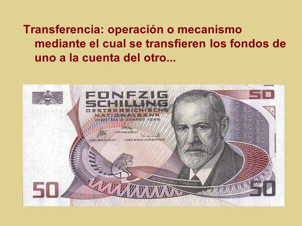 Transferencia: operación o mecanismo mediante el cual se transfieren los fondos de uno a la cuenta del otro...