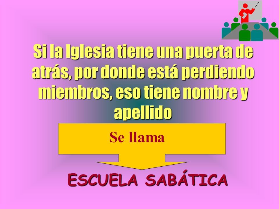 Si la Iglesia tiene una puerta de atrás, por donde está perdiendo miembros, eso tiene nombre y apellido