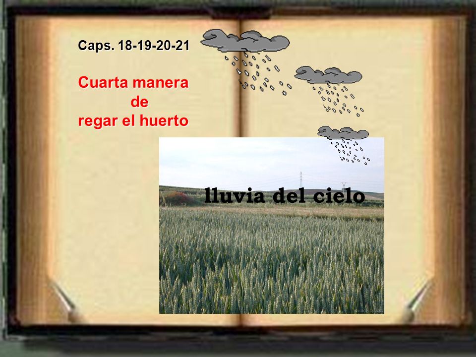 Caps Cuarta manera de regar el huerto lluvia del cielo