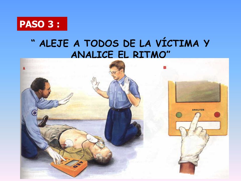ALEJE A TODOS DE LA VÍCTIMA Y ANALICE EL RITMO