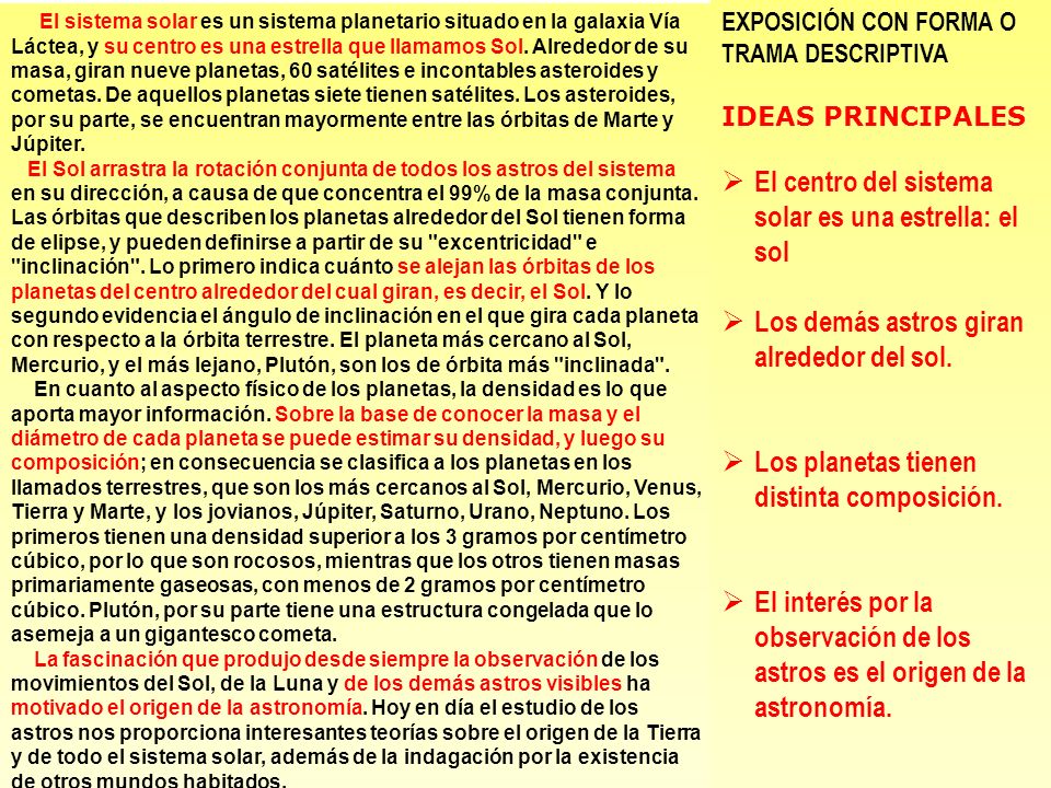 El centro del sistema solar es una estrella: el sol