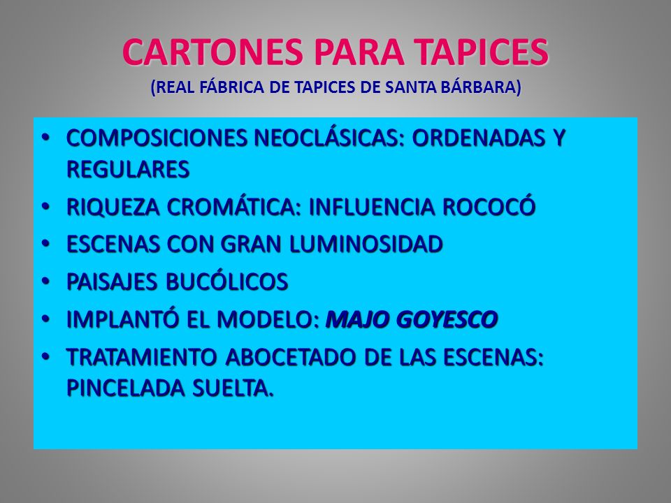 CARTONES PARA TAPICES (REAL FÁBRICA DE TAPICES DE SANTA BÁRBARA)