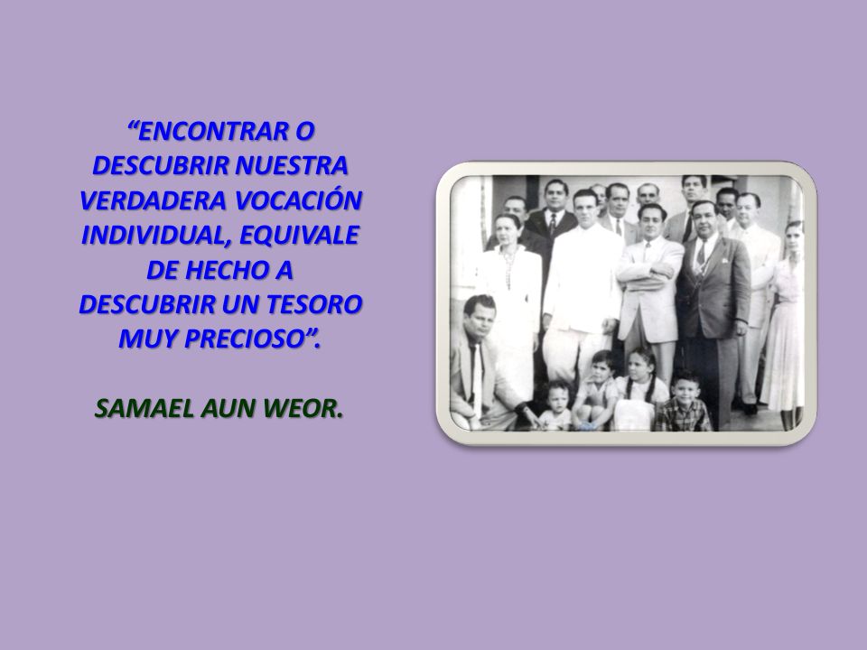 ENCONTRAR O DESCUBRIR NUESTRA VERDADERA VOCACIÓN INDIVIDUAL, EQUIVALE DE HECHO A DESCUBRIR UN TESORO MUY PRECIOSO .
