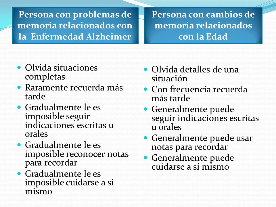 Persona con cambios de memoria relacionados con la Edad
