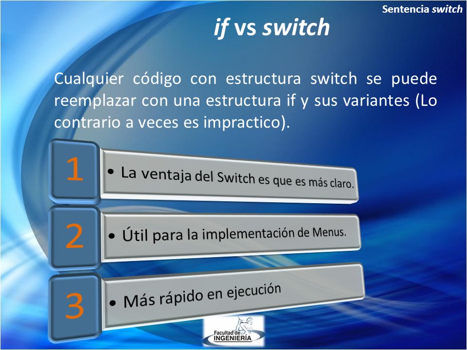 Sentencia switch if vs switch.
