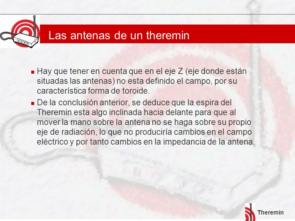 Las antenas de un theremin