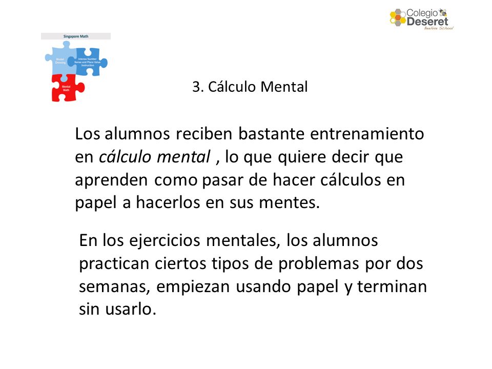 3. Cálculo Mental