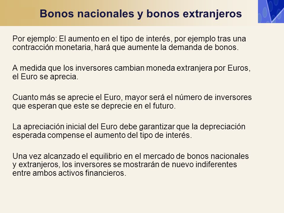 Bonos nacionales y bonos extranjeros