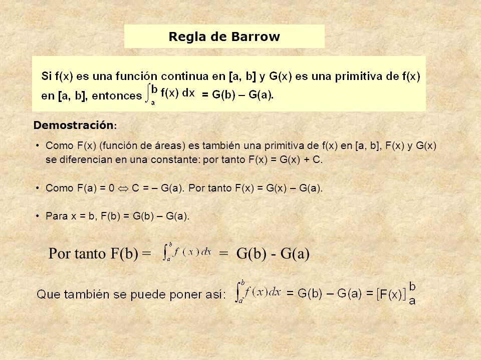 Integrales definidas. Teoremas 2º Bachillerato - ppt video online descargar