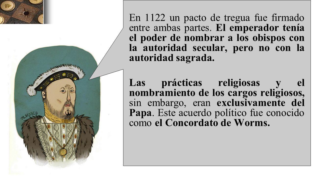 En 1122 un pacto de tregua fue firmado entre ambas partes