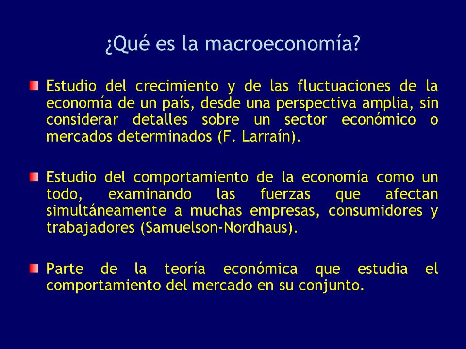 ¿Qué es la macroeconomía