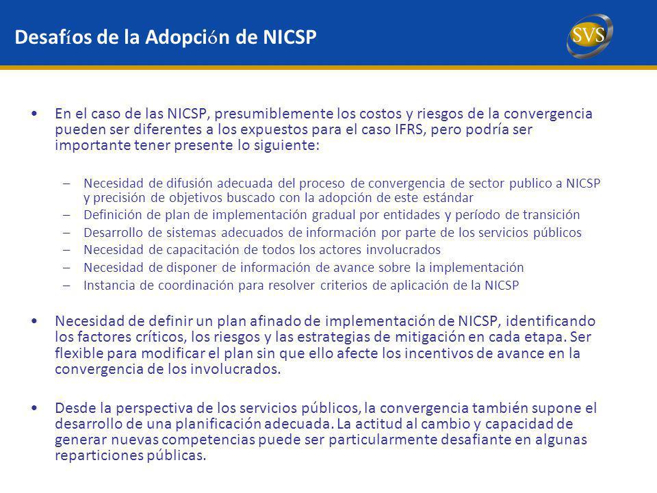 Desafíos de la Adopción de NICSP