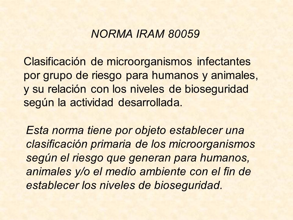 NORMA IRAM 80059