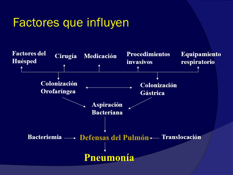 Factores que influyen Pneumonía Defensas del Pulmón Factores del