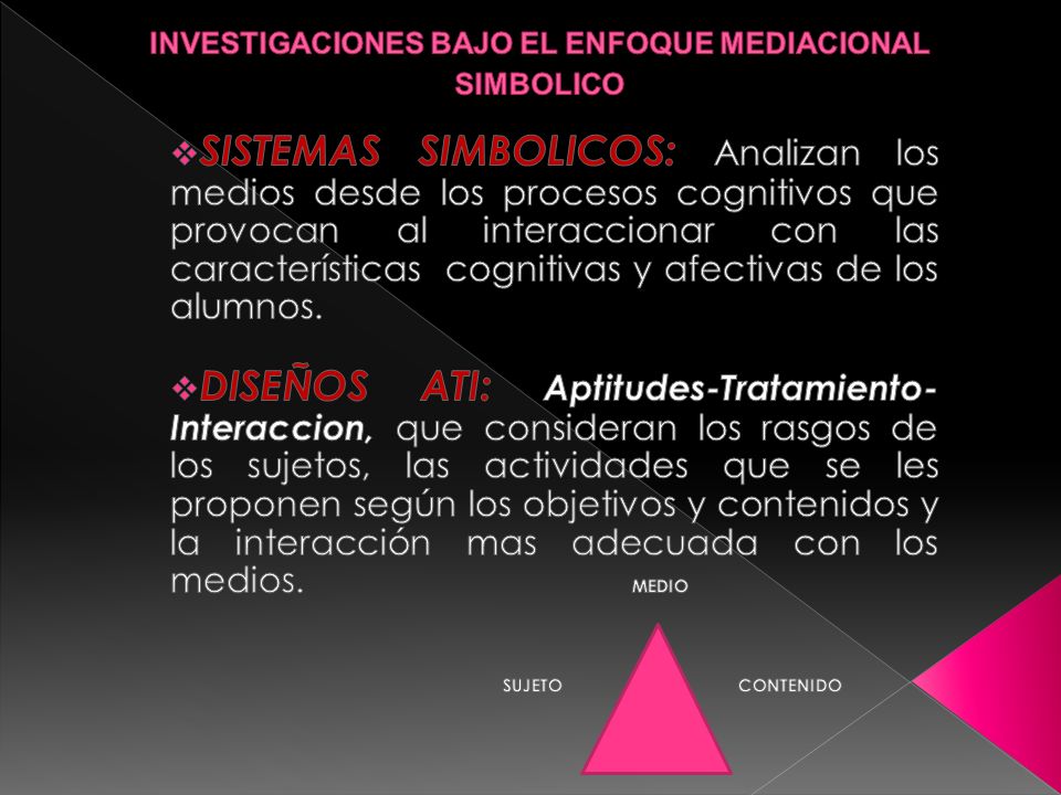 INVESTIGACIONES BAJO EL ENFOQUE MEDIACIONAL SIMBOLICO