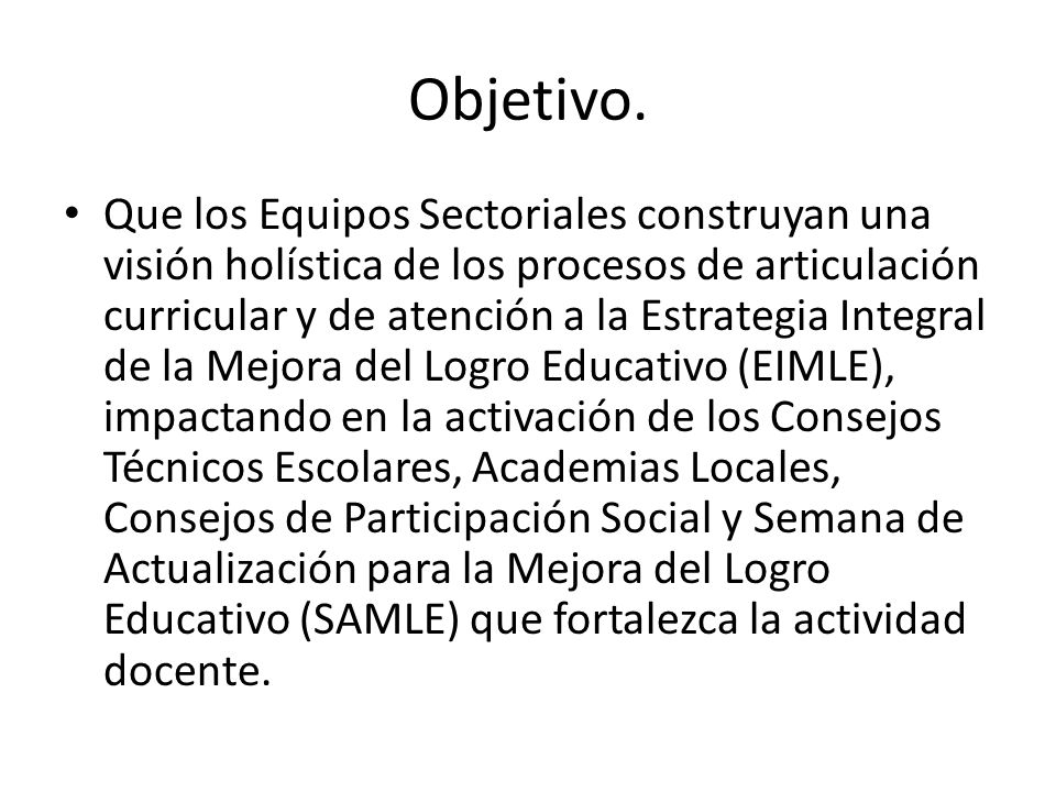 Objetivo.