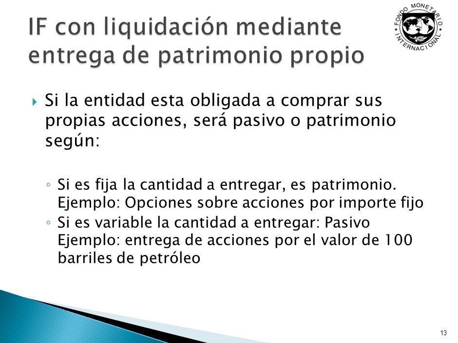 Y si el instrumento tiene una clausula de liquidación contingente
