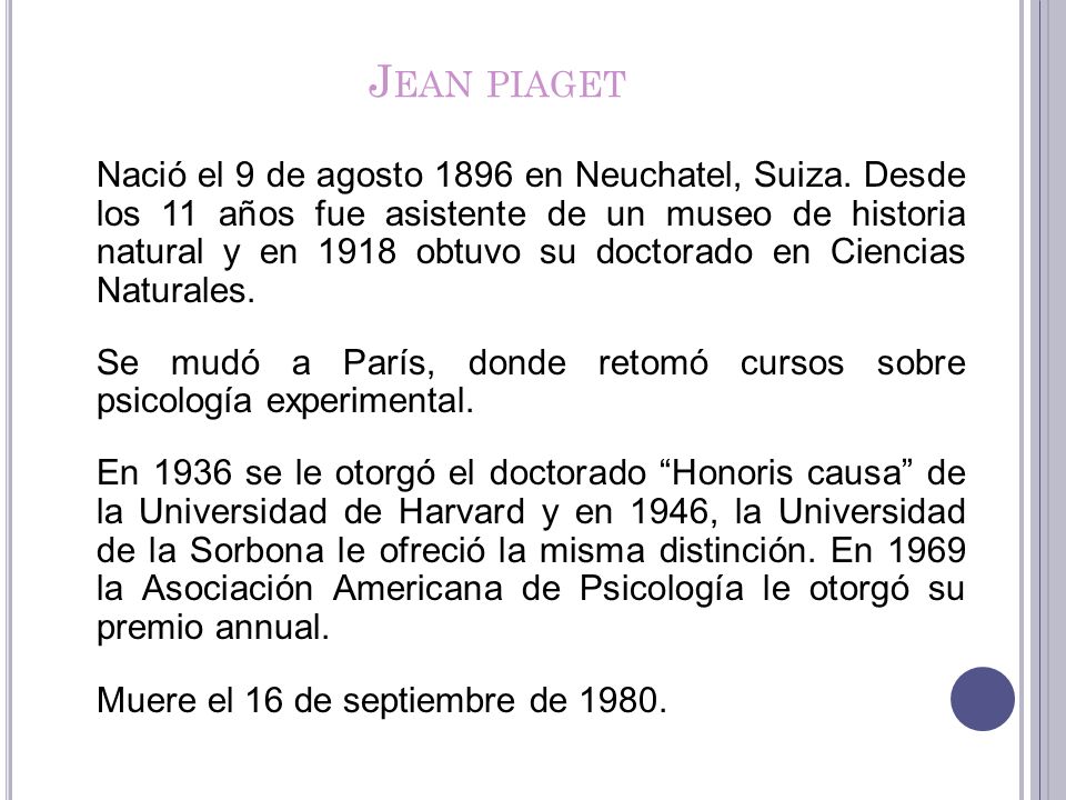 Jean piaget