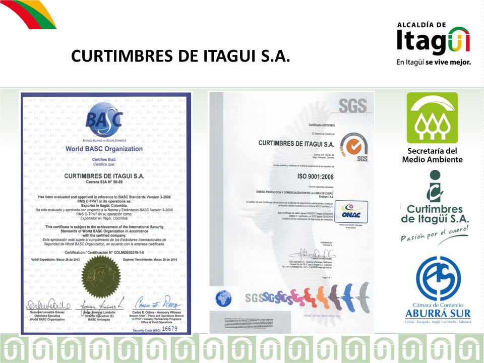CURTIMBRES DE ITAGUI S.A.