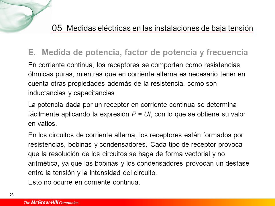 Triángulo de potencias en un circuito de corriente alterna.
