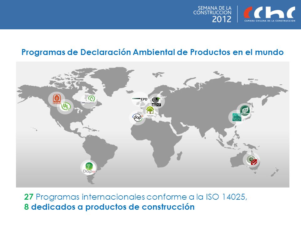Programas de Declaración Ambiental de Productos en el mundo