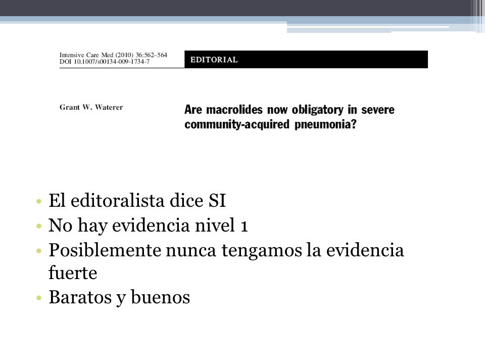 El editoralista dice SI