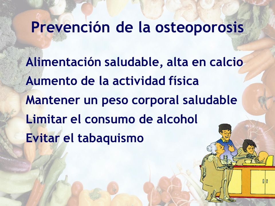 Prevención de la osteoporosis