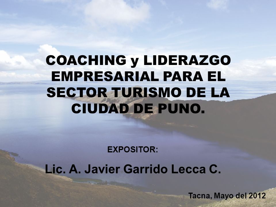 Lic. A. Javier Garrido Lecca C.
