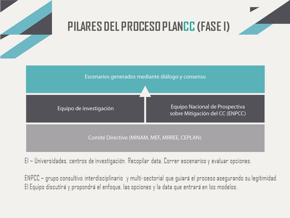 PILARES DEL PROCESO PLANCC (FASE I)