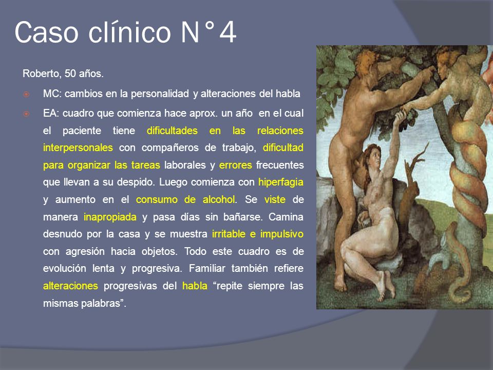 Caso clínico N°4 Roberto, 50 años.