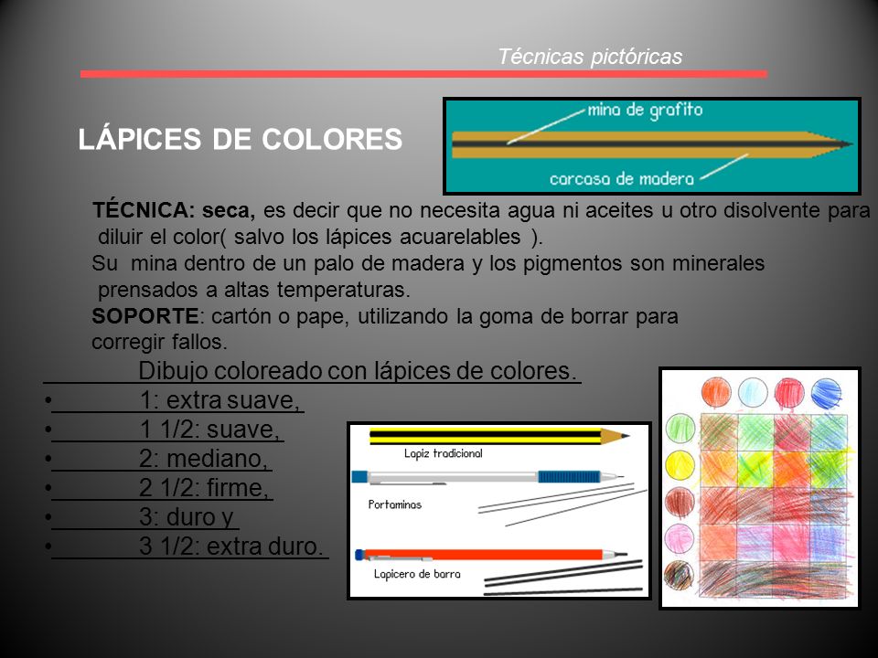 LÁPICES DE COLORES Dibujo coloreado con lápices de colores.
