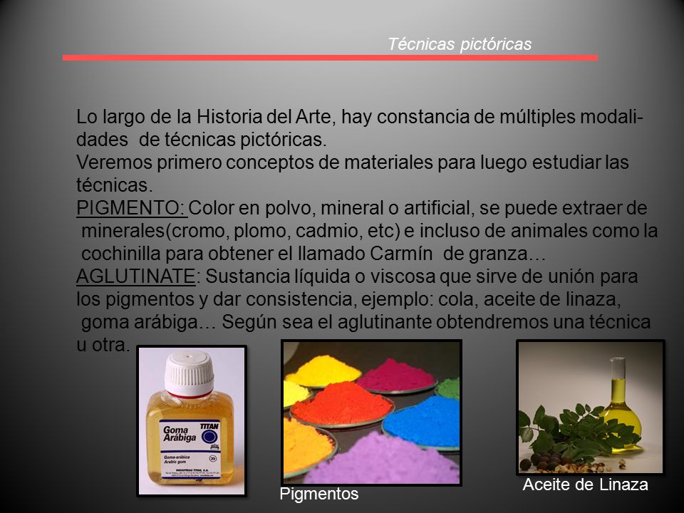 Lo largo de la Historia del Arte, hay constancia de múltiples modali-