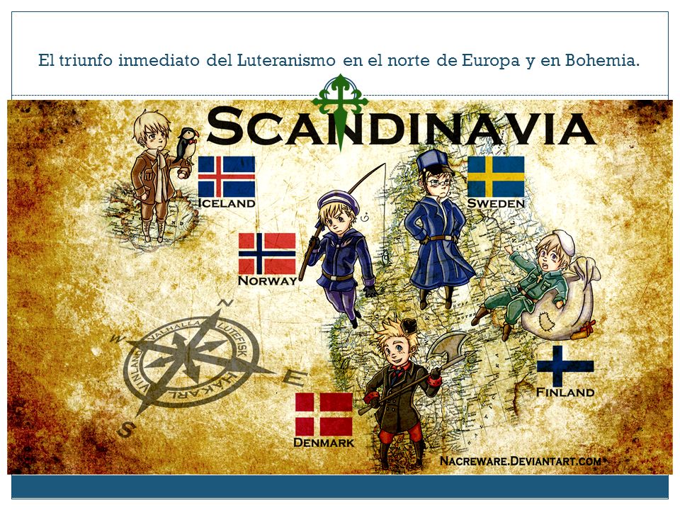 El triunfo inmediato del Luteranismo en el norte de Europa y en Bohemia.